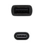 Nanocable Cable USB 2.0 USB-C Macho a USB-A Hembra, 0,15m, Negro